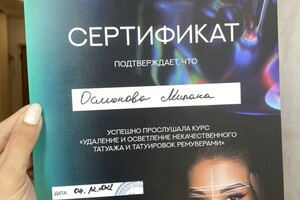 Диплом / сертификат №6 — Осмонова Милана