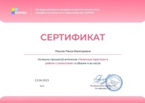 Диплом / сертификат №27 — Раиса