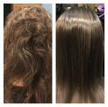 Выпрямление волос Brazilian Blowout! На фото после состав смыт, волосы высушены феном без расчески. — Самарина Виктория Сергеевна