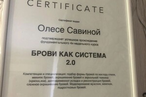 Диплом / сертификат №16 — Савина Олеся Викторовна