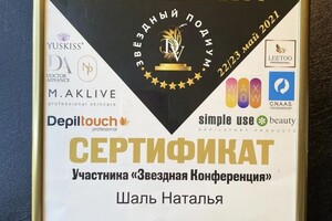 Диплом / сертификат №1 — Шаль Наталья Игоревна