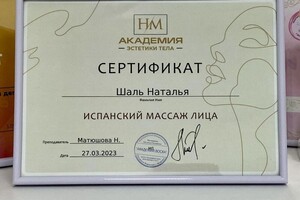 Диплом / сертификат №8 — Шаль Наталья Игоревна