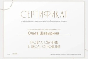 Диплом / сертификат №15 — Шавырина Ольга Николаевна