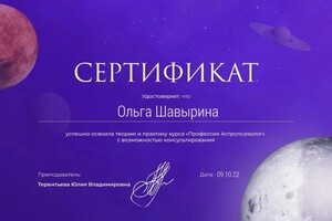 Диплом / сертификат №8 — Шавырина Ольга Николаевна