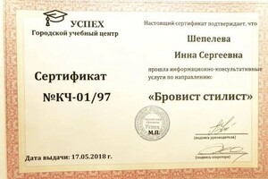 Диплом / сертификат №15 — Шепелева Инна Сергеевна