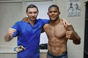 Сделан спортивный массаж бойцу UFC — Шульгин Алексей Владимирович