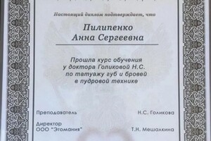 Диплом / сертификат №3 — Шумакова Анна Сергеевна