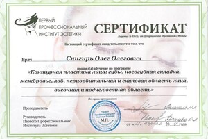 Диплом / сертификат №3 — Снигирь Олег Олегович