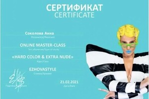 Диплом / сертификат №4 — Соколова Анна Андреевна