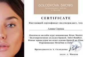 Диплом / сертификат №6 — Сорока Алина Павловна