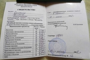 Свидетельство — Сулохин Валерий Валерьевич