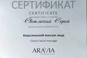 Диплом / сертификат №16 — Светличный Сергей Андреевич