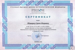 Диплом / сертификат №4 — Ташкеев Сергей Игоревич