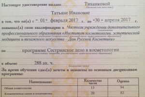 Удостоверение о повышении квалификации (2017 г.) — Тиханкова Татьяна Ивановна