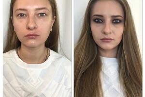 Smoky eyes с использованием коричневых теней — Томиленко Екатерина Витальевна