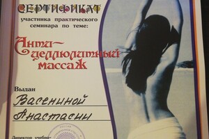 Диплом / сертификат №2 — Васенина Анастасия Владимировна