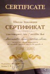 Сертификат о прохождении курса обучения (2016 г.) — Васильева Алена Васильевна