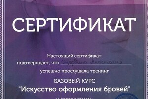 Диплом / сертификат №3 — Щербина Анастасия Витальевна