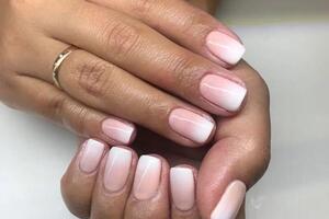 Классический маникюр + Shellac, омбре — Жаринова Евгения Андреевна