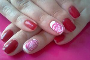 Покрытие shellac с рисунком, выполненным вручную — Жильникова Екатерина Владимировна