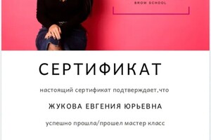 Диплом / сертификат №6 — Жукова Евгения Юрьевна