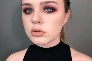 Smoky-eyes. Бордовый. — Зотова Кристина Алексеевна