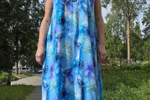 Кляц Злата Константиновна — Пошив платье 3000р +ткань; Нагрудные вытачки, Боковые карманы — Портфолио №1