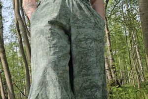 Кляц Злата Константиновна — Пошив брюк 3500р +ткань; Брюки, как у Жасмин, пояс на резинке, 2 кармана, шнур — Портфолио №3