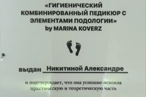 Никитина Александра Алексеевна — Диплом / сертификат №6