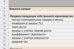 Бизнес-план, финансовый план на 5 лет для реализации нового проекта - для получения гос.поддержки — Измайлова Мария Ивановна