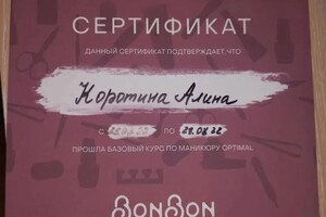 Диплом / сертификат №2 — Коротина Алина Дмитриевна