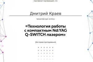 Диплом / сертификат №7 — Краев Дмитрий Павлович