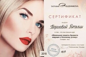 Диплом / сертификат №2 — Любимова Наталия Сергеевна