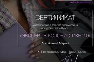 Диплом / сертификат №5 — Михайлова Мария Геннадьевна