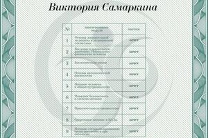 Портфолио №1 — Самаркина Виктория Владимировна