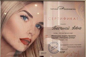 Диплом / сертификат №4 — Тюстина Алёна Евгеньевна