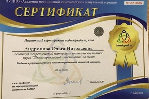 Диплом / сертификат №15 — Воеводина Ольга Николаевна