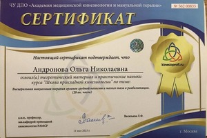 Диплом / сертификат №16 — Воеводина Ольга Николаевна