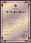 Диплом / сертификат №13 — Каппес Кира Викторовна