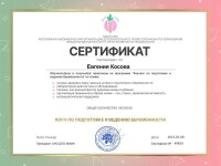 Диплом / сертификат №8 — Косова Евгения Александровна