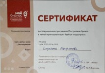 Диплом / сертификат №1 — Панкратова Елизавета Вячеславовна