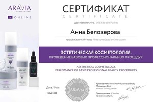 Диплом / сертификат №1 — Белозерова Анна Алексеевна