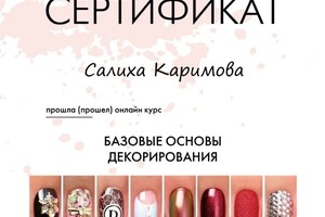 Диплом / сертификат №3 — Каримова Салиха Каримовна