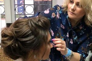 Прически и косы любой сложности, макияж с использованием накладных ресничек.; Образ за 1 - 1,5 часа в 4 руки,... — Кузьмина Марина Ивановна