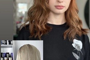 Адаскалица Виктория Сергеевна — Выход из блонда + уход — Портфолио №9