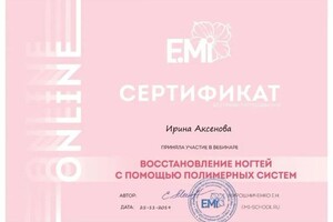 Диплом / сертификат №6 — Аксенова Ирина Анатольевна