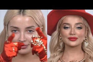 Асоян Менуи Айковна — Голливудский макияж обязательно крассная помада;-) — Портфолио №12