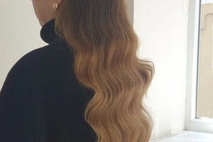 Асоян Менуи Айковна — К вашему макияжу можем накрутить голливудские локоны также его можно на др свадьбу, ресторан итд.;-) — Портфолио №3