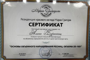 Барсегянц Алина Александровна — Диплом / сертификат №5