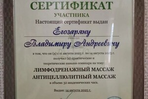 Егозарян Владимир Андреевич — Диплом / сертификат №2